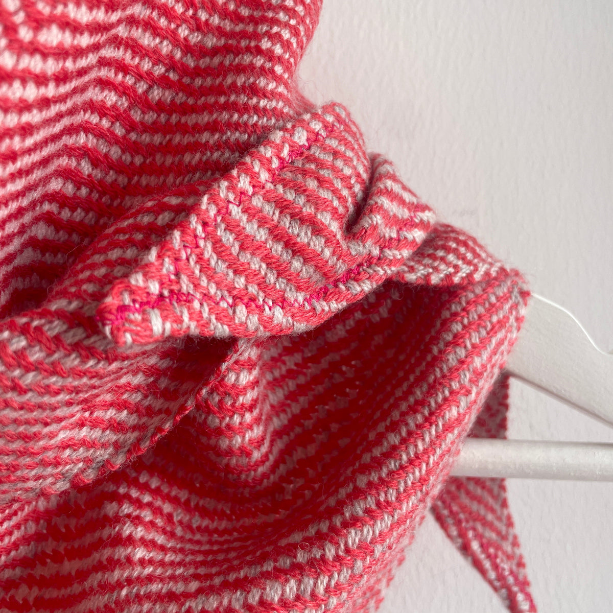 Silky Herringbone Large Triangle Scarf