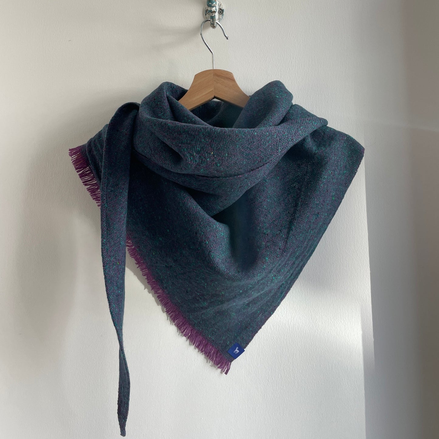 Large Fleck Plain Weave Triangle Scarves