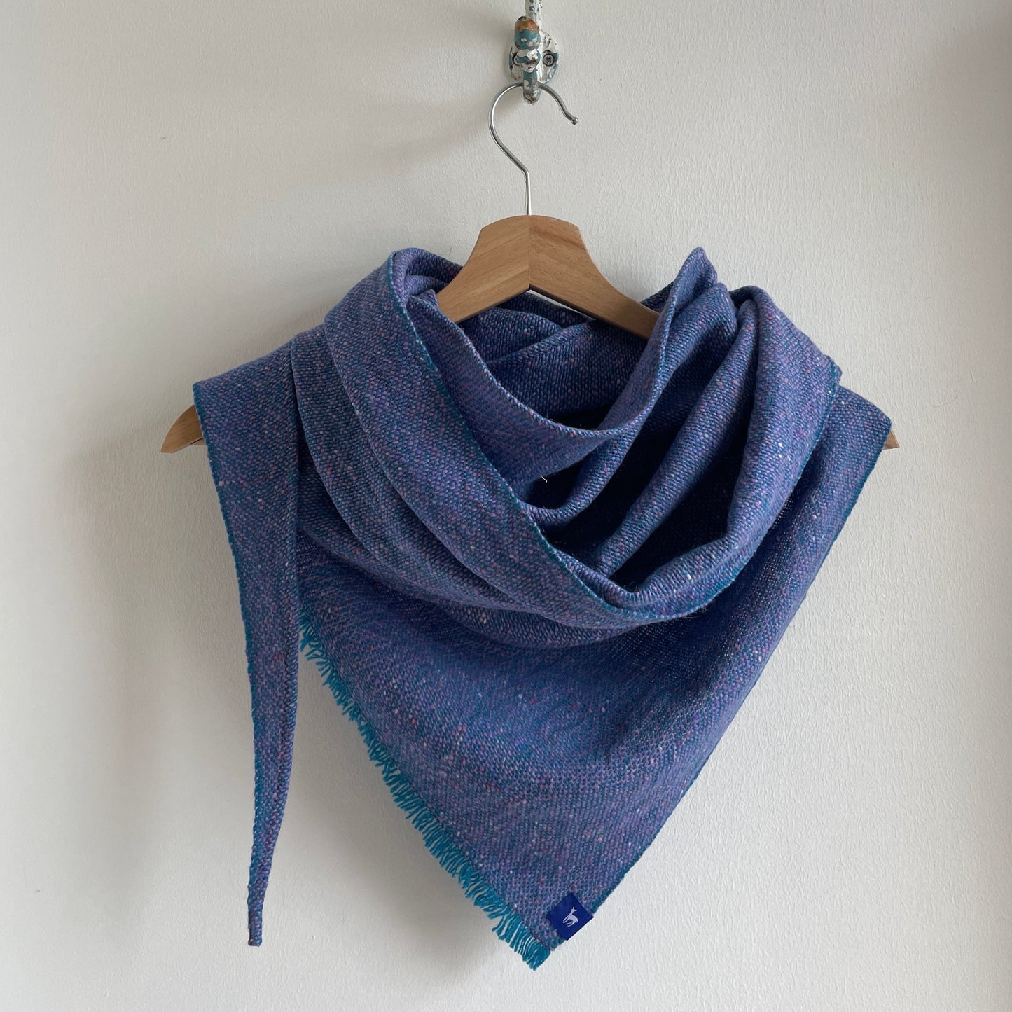 Large Fleck Plain Weave Triangle Scarves