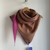 Silky Plain Weave large triangle scarf