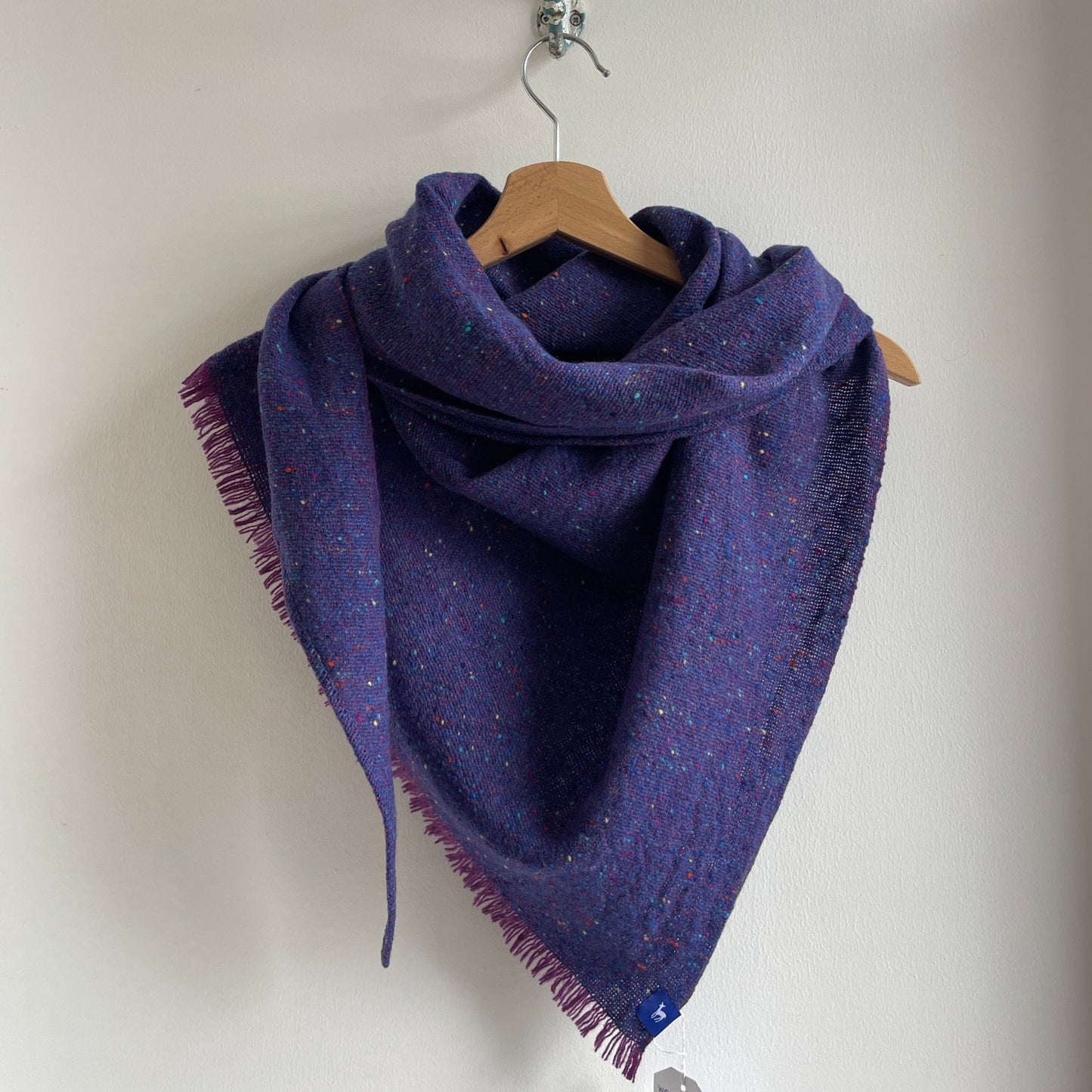 Large Fleck Plain Weave Triangle Scarves