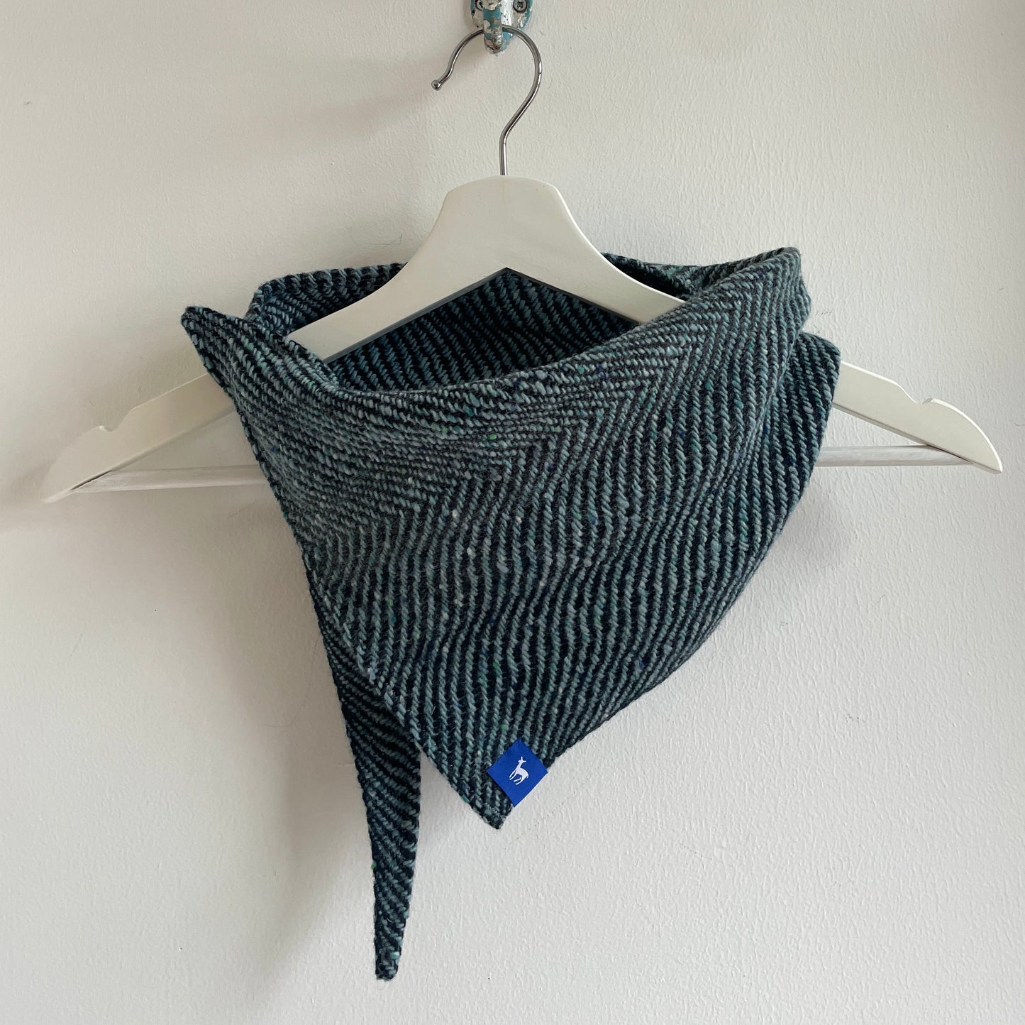 Small Fleck Dark Twill Triangle Scarves