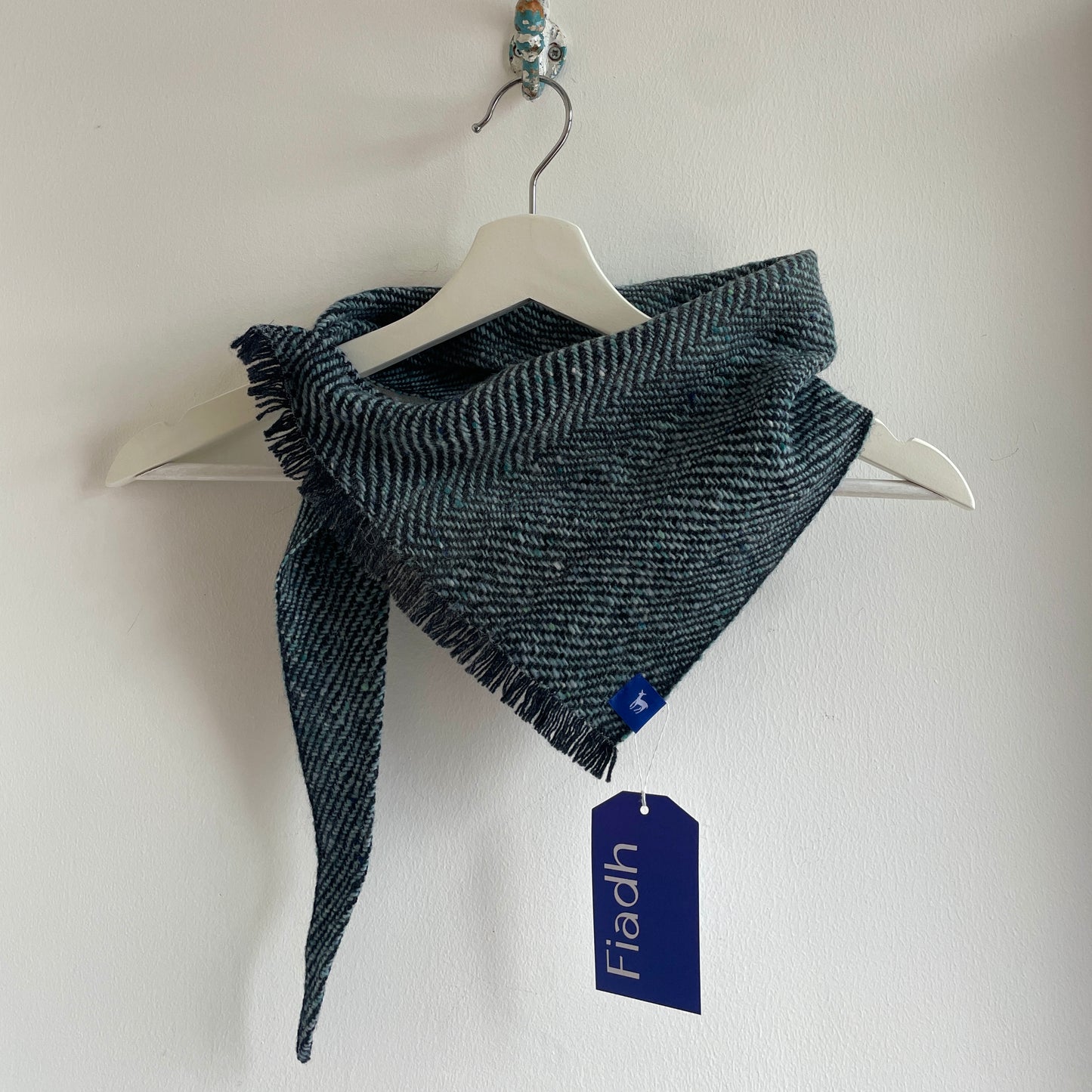 Small Fleck Dark Twill Triangle Scarves