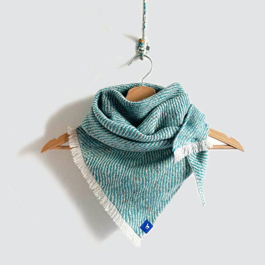 Herringbone fleck medium triangle scarf
