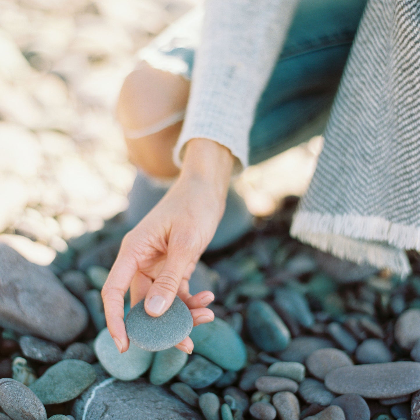 Large Pure Merino Lambswool Twill Triangle Scarves
