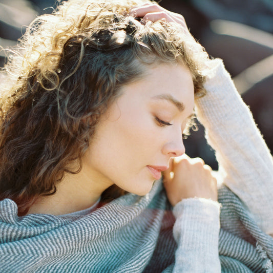 Large Pure Merino Lambswool Twill Triangle Scarves