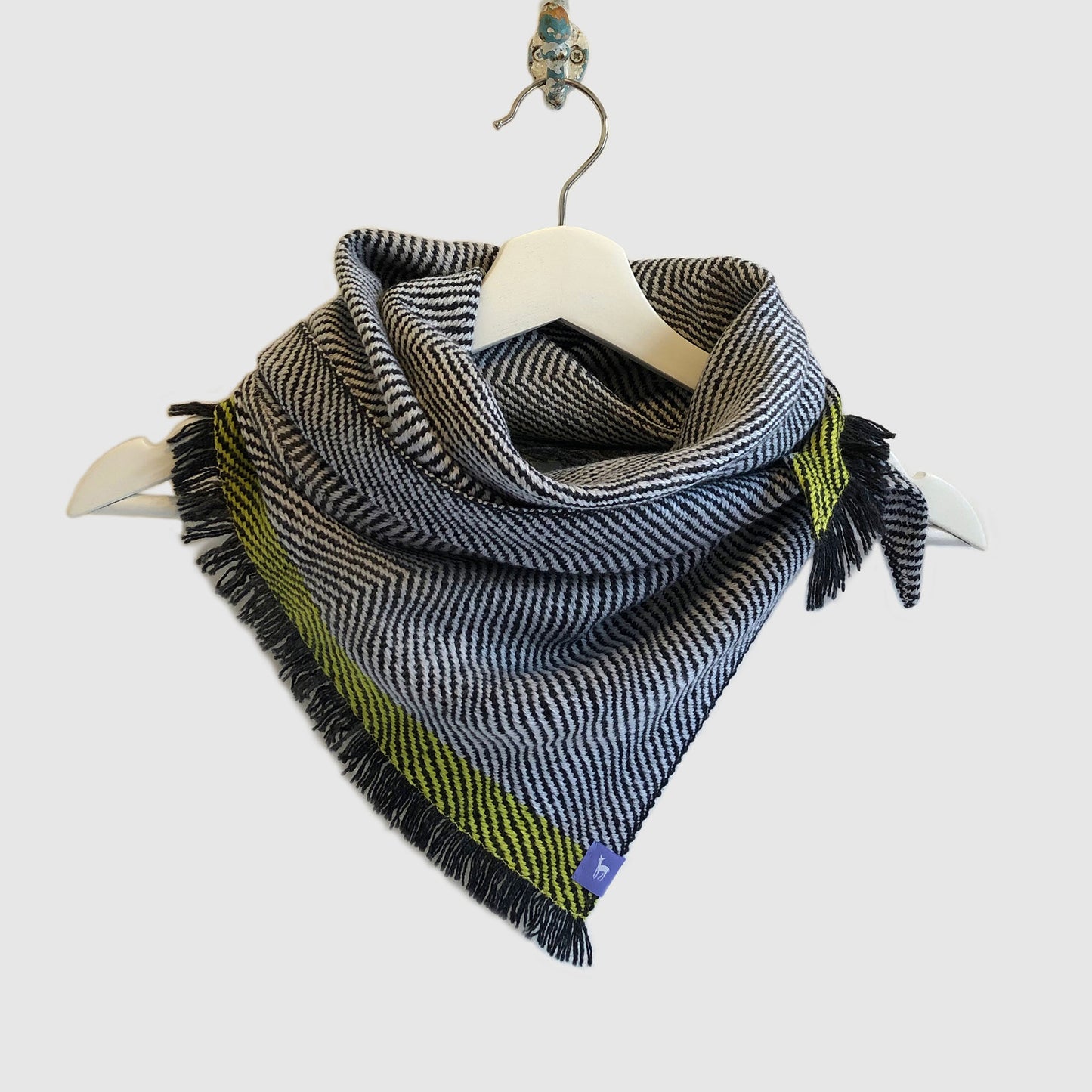 Medium Silky Dark Twill Triangle Scarves