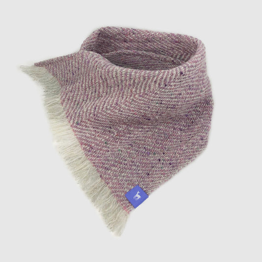 Small Fleck Light Twill Triangle Scarves