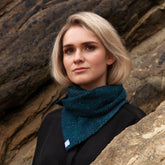 Herringbone fleck medium triangle scarf