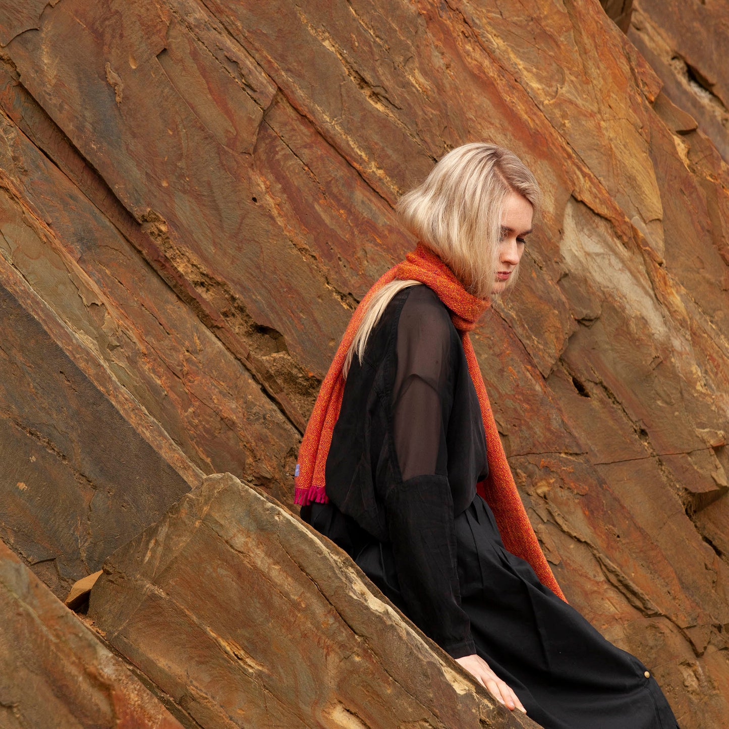 Pink range - plain weave