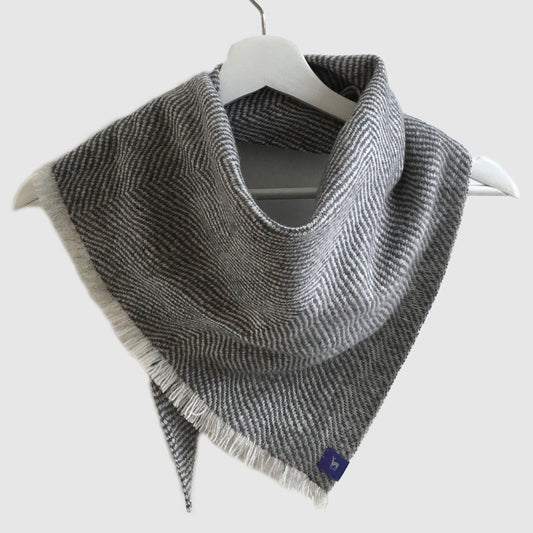 Medium Pure Merino Lambswool Twill Triangle Scarves