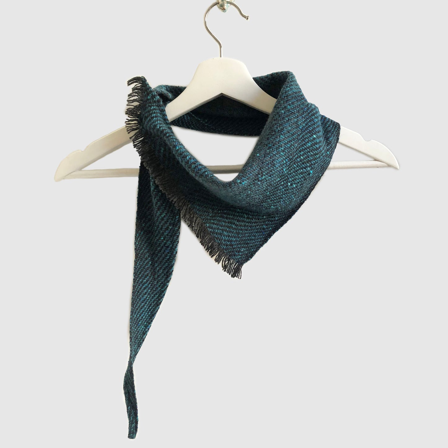 Small Fleck Dark Twill Triangle Scarves