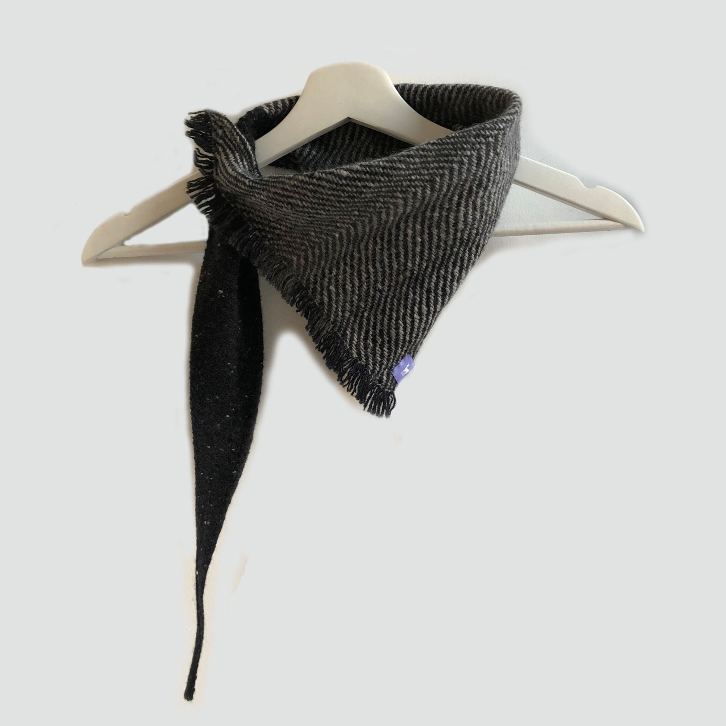 Small Fleck Dark Twill Triangle Scarves