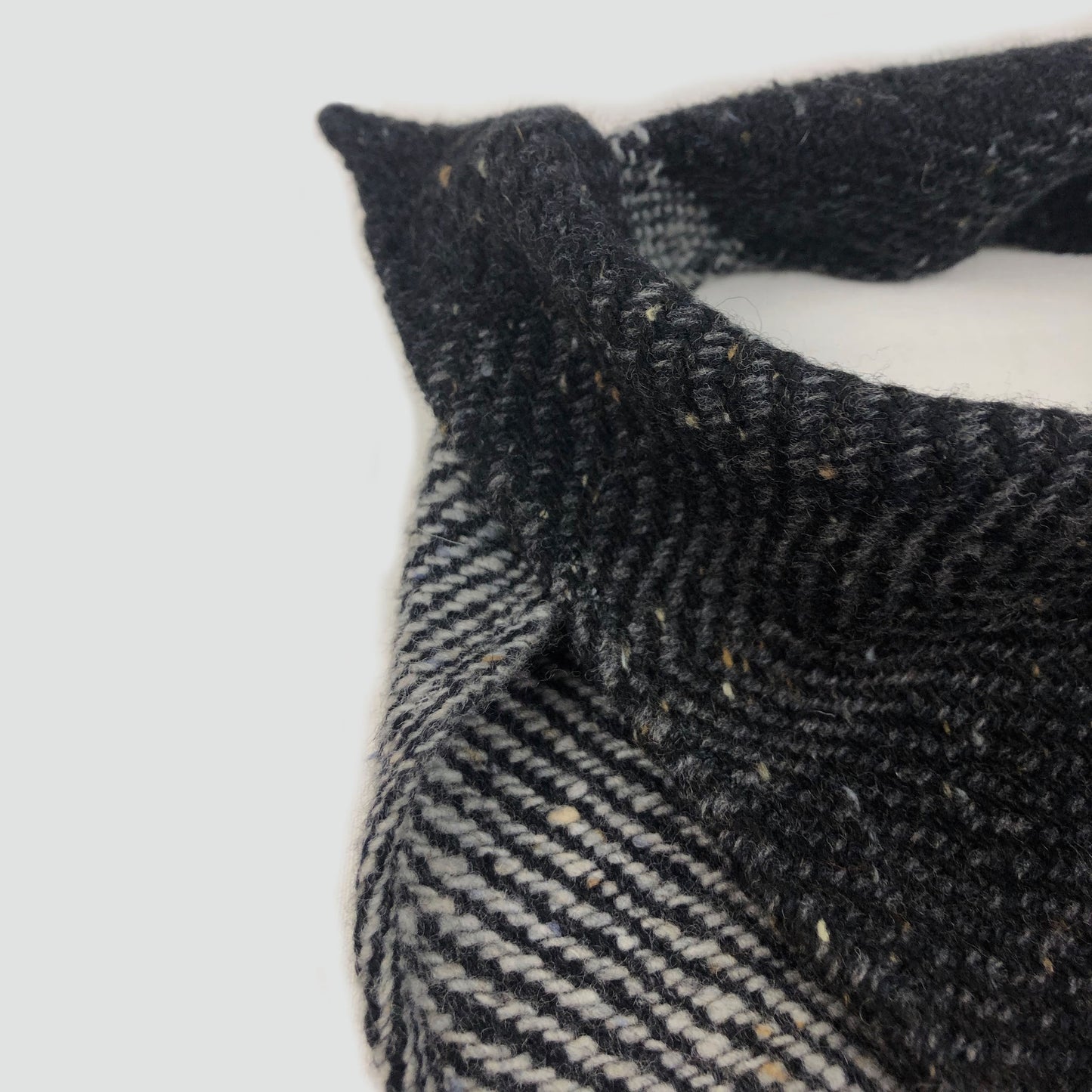 Small Fleck Dark Twill Triangle Scarves