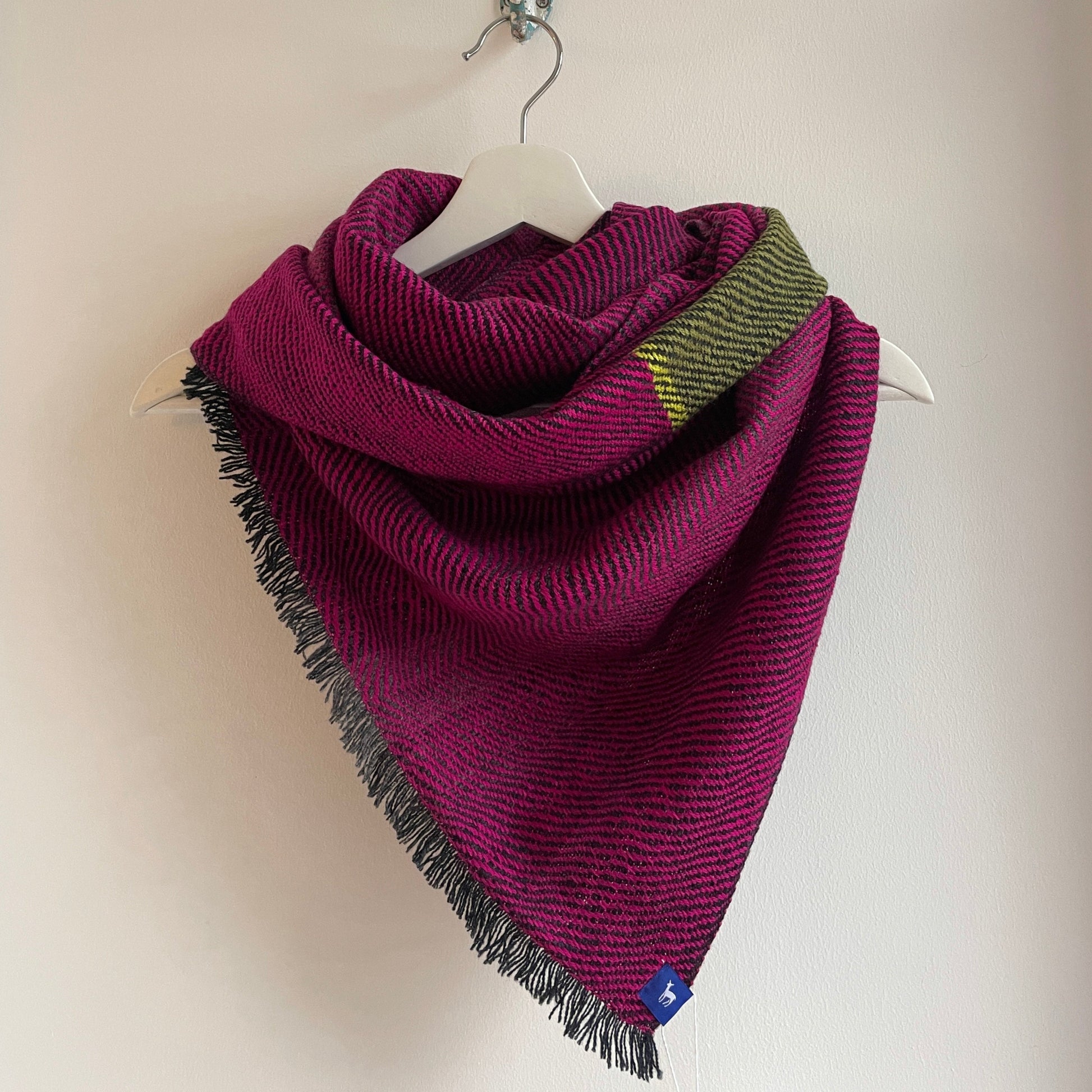 silky deep pink large triangle