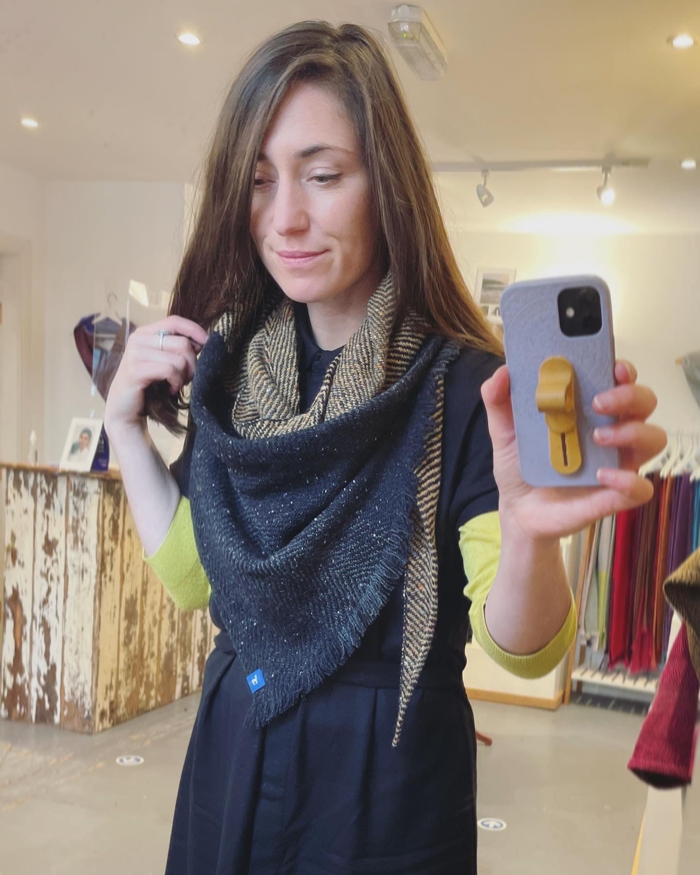 fiadh in large triangle scarf