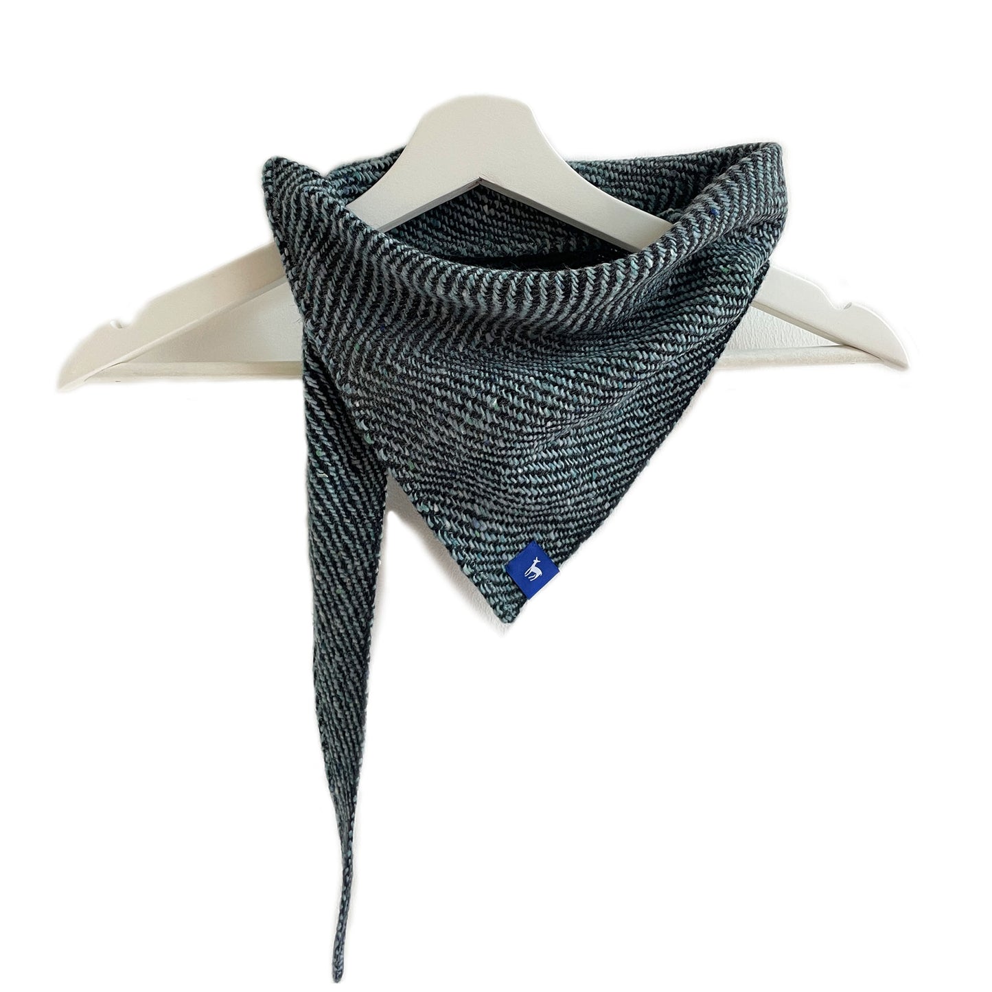 Small Fleck Dark Twill Triangle Scarves