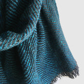 Herringbone fleck large scarf/shawl