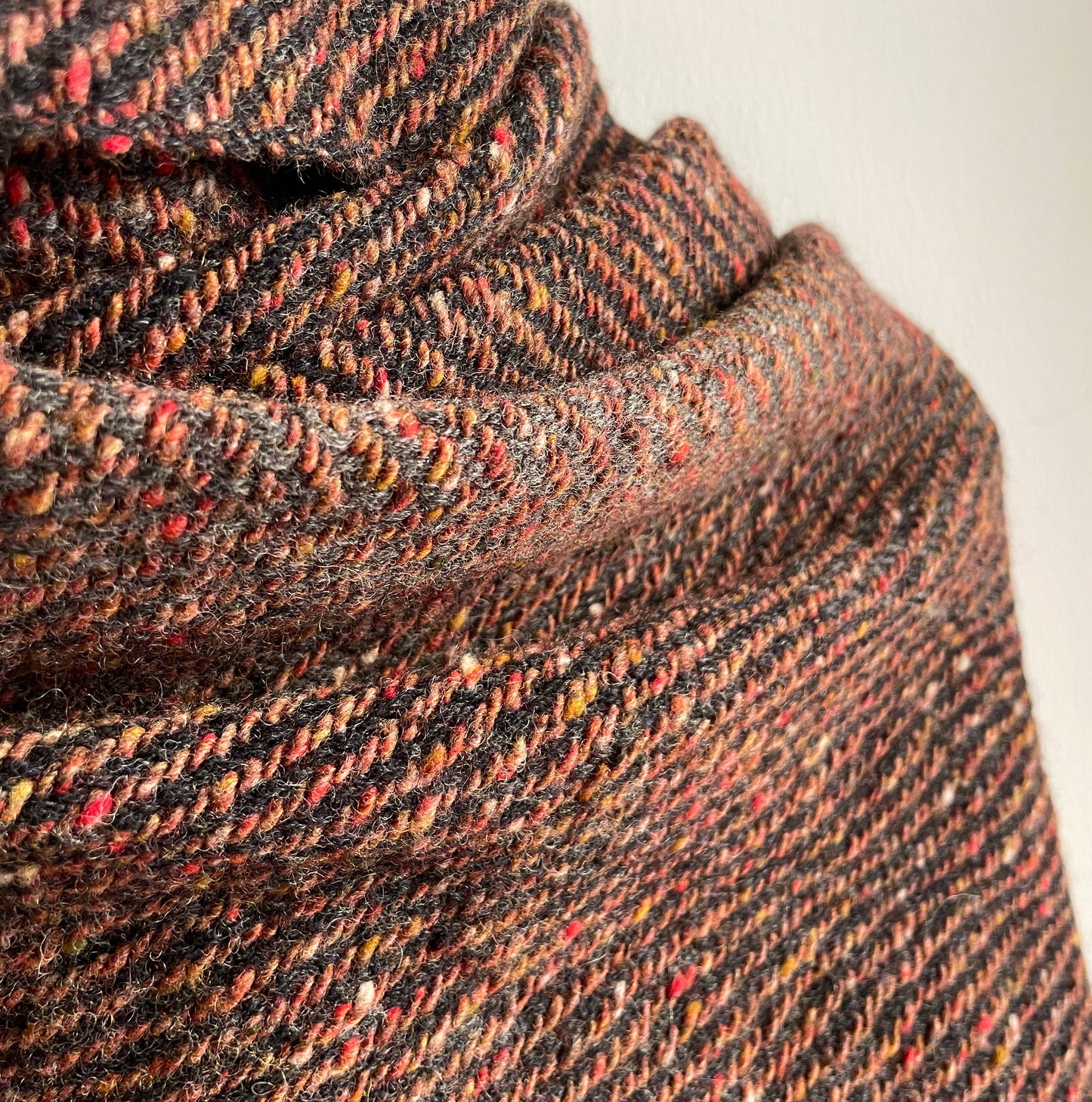 Herringbone fleck large scarf/shawl