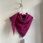 pink silky triangle scarf