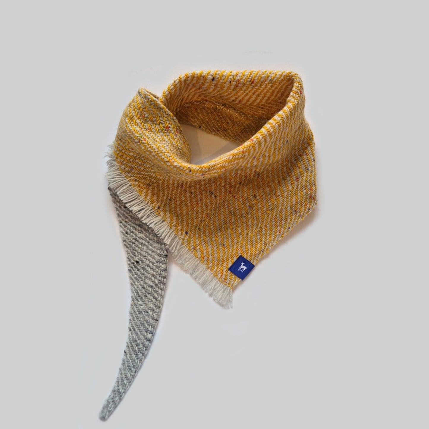 Small Fleck Light Twill Triangle Scarves