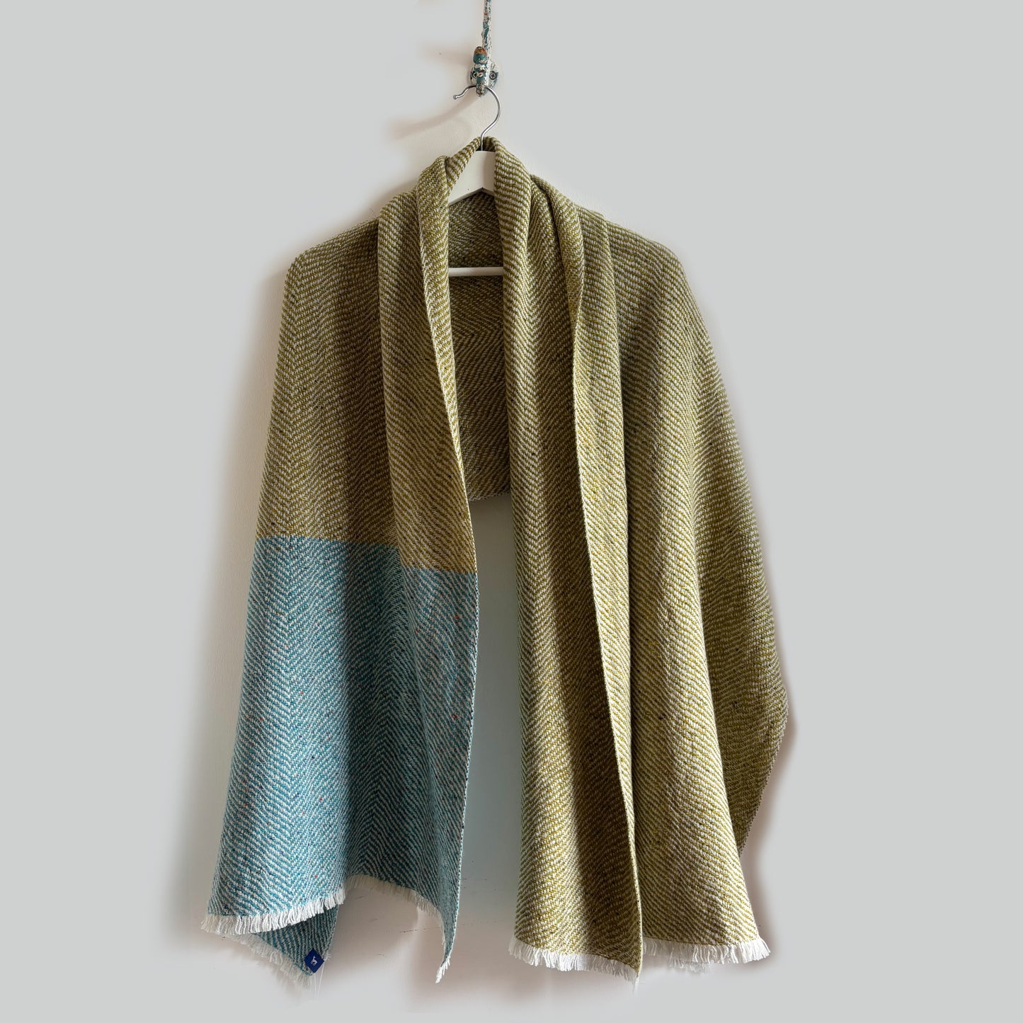 Herringbone silky large light scarf/shawl
