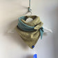 Herringbone fleck medium triangle scarf