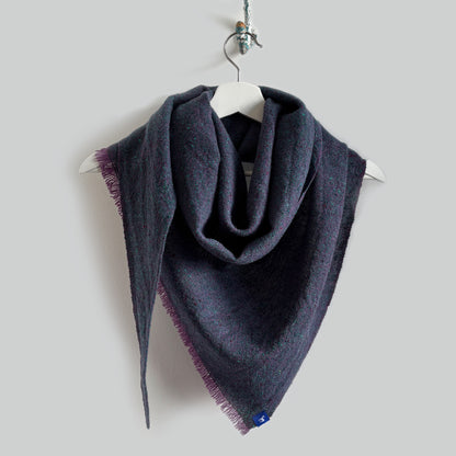 Large Fleck Plain Weave large triangle scarf