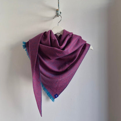 Silky Plain Weave large triangle scarf
