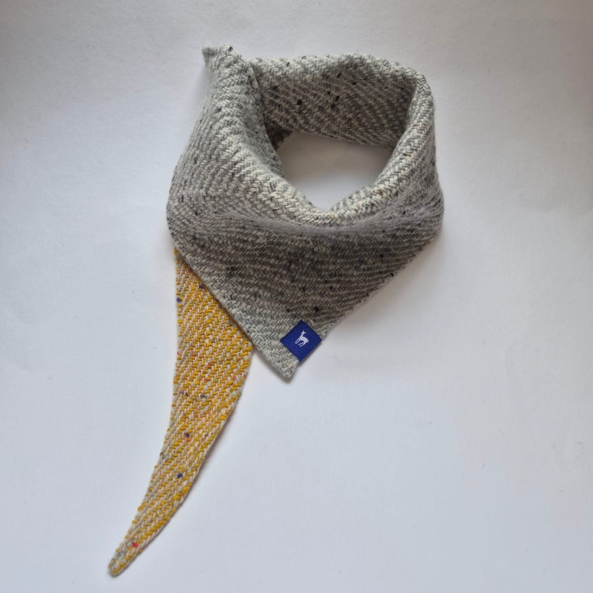 Small Fleck Light Twill Triangle Scarves