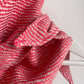 Silky herringbone light large triangle scarf