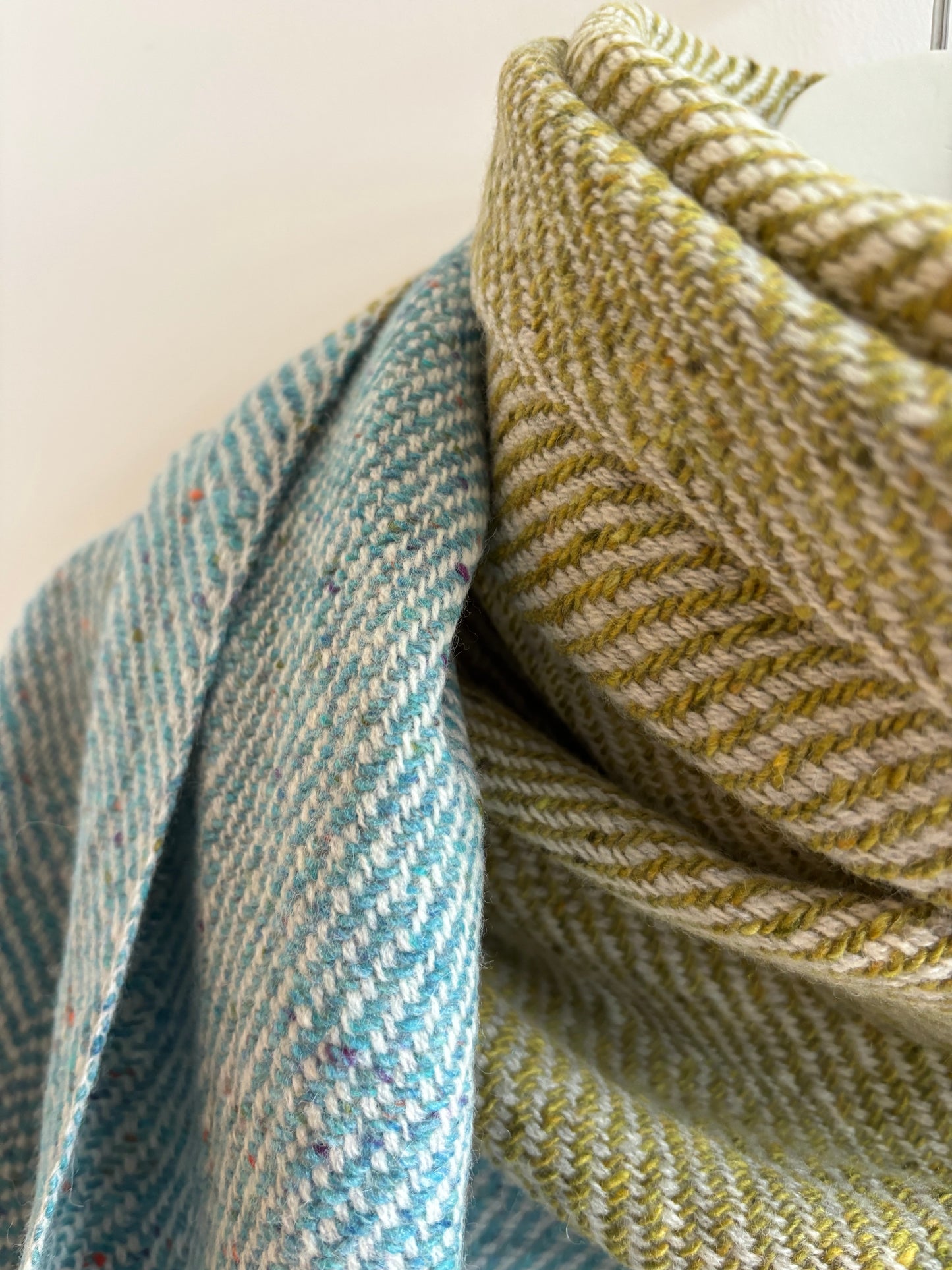 Herringbone silky large light scarf/shawl