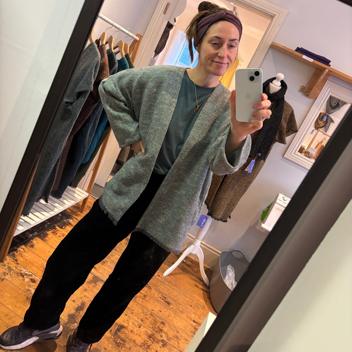 Cottonlinen wool weave - jacket cardi