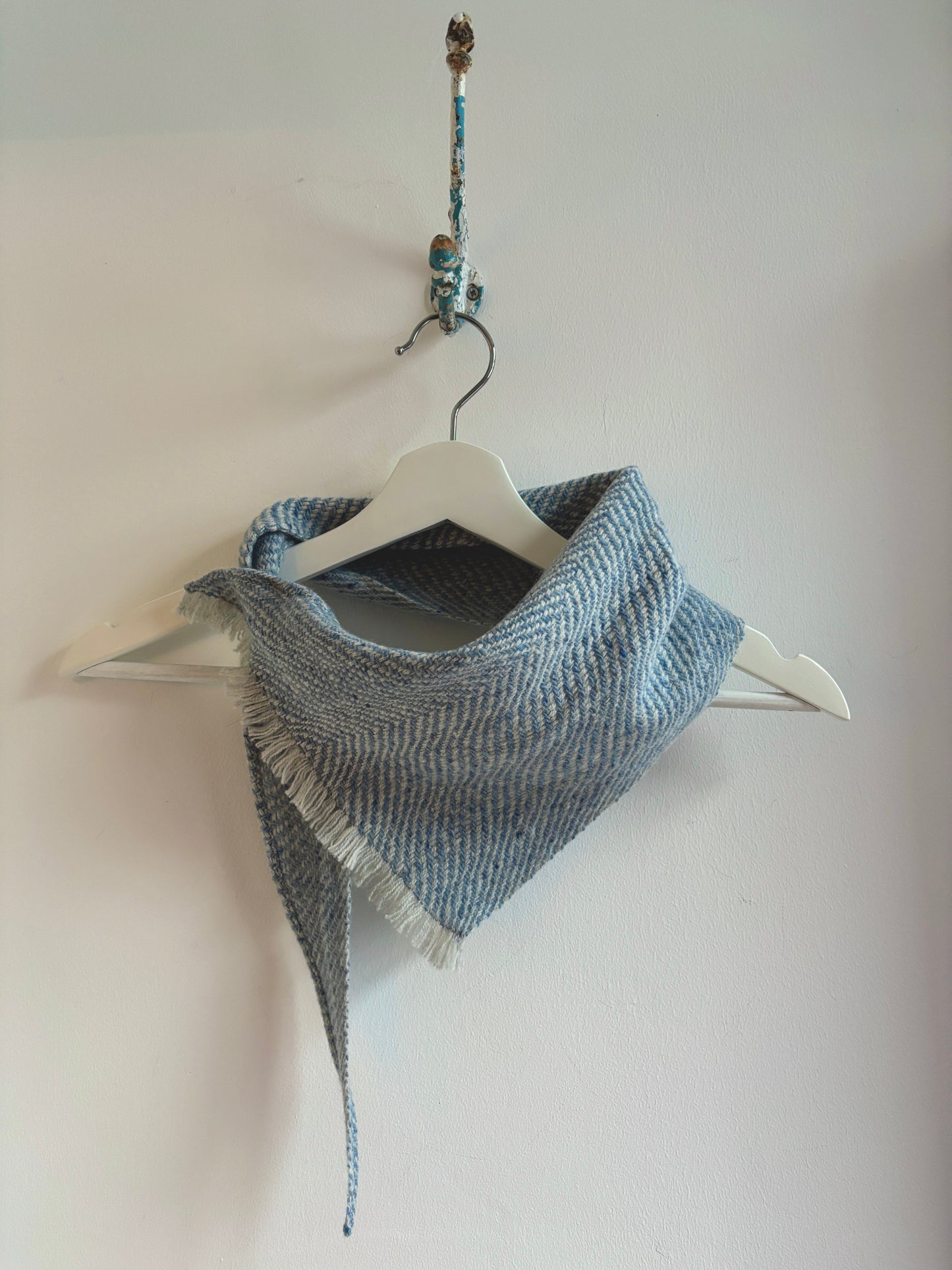 Small Fleck Light Twill Triangle Scarves