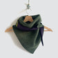 Medium Silky Dark Twill Triangle Scarves