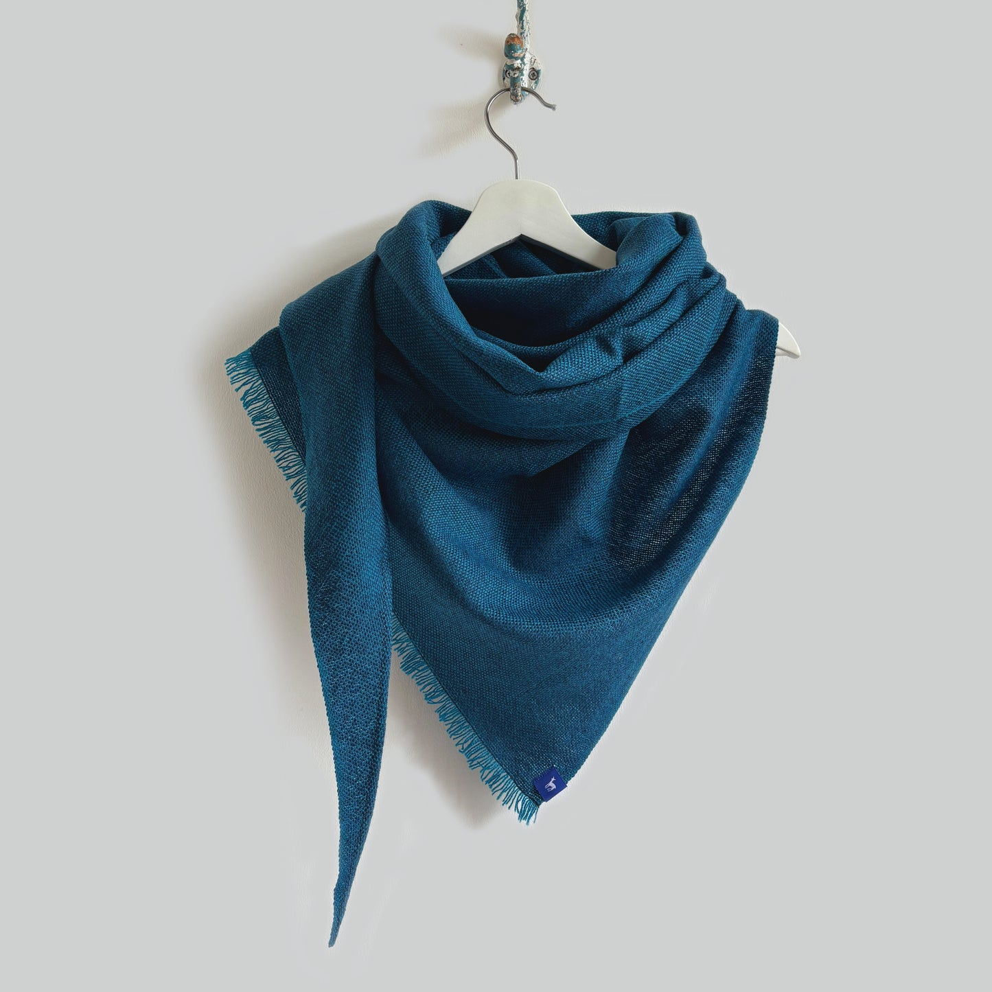 Silky Plain Weave large triangle scarf