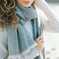 Large Pure Merino Lambswool Twill Shawl Scarves No